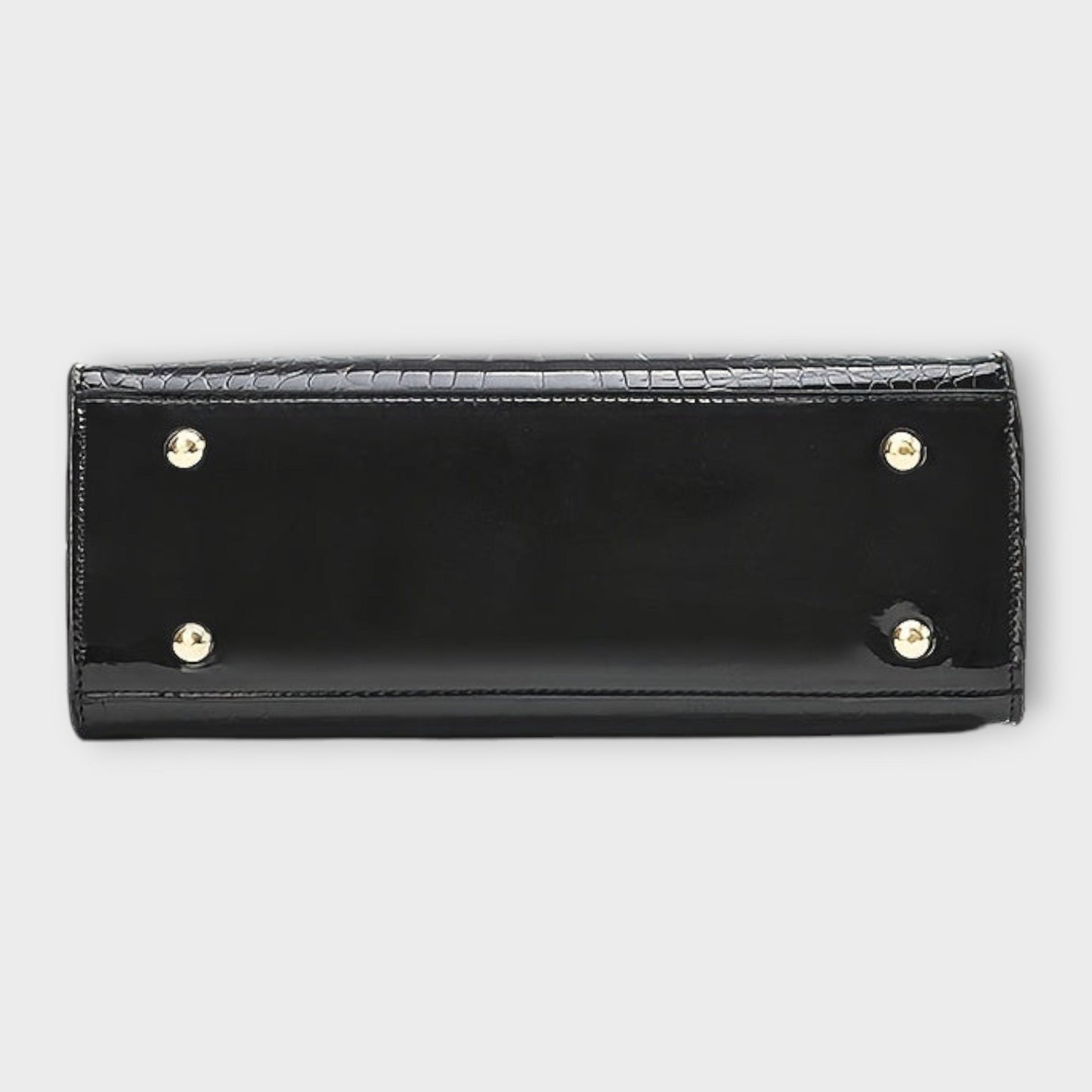 Simona - Blizgi rankinė su krokodilo raštu