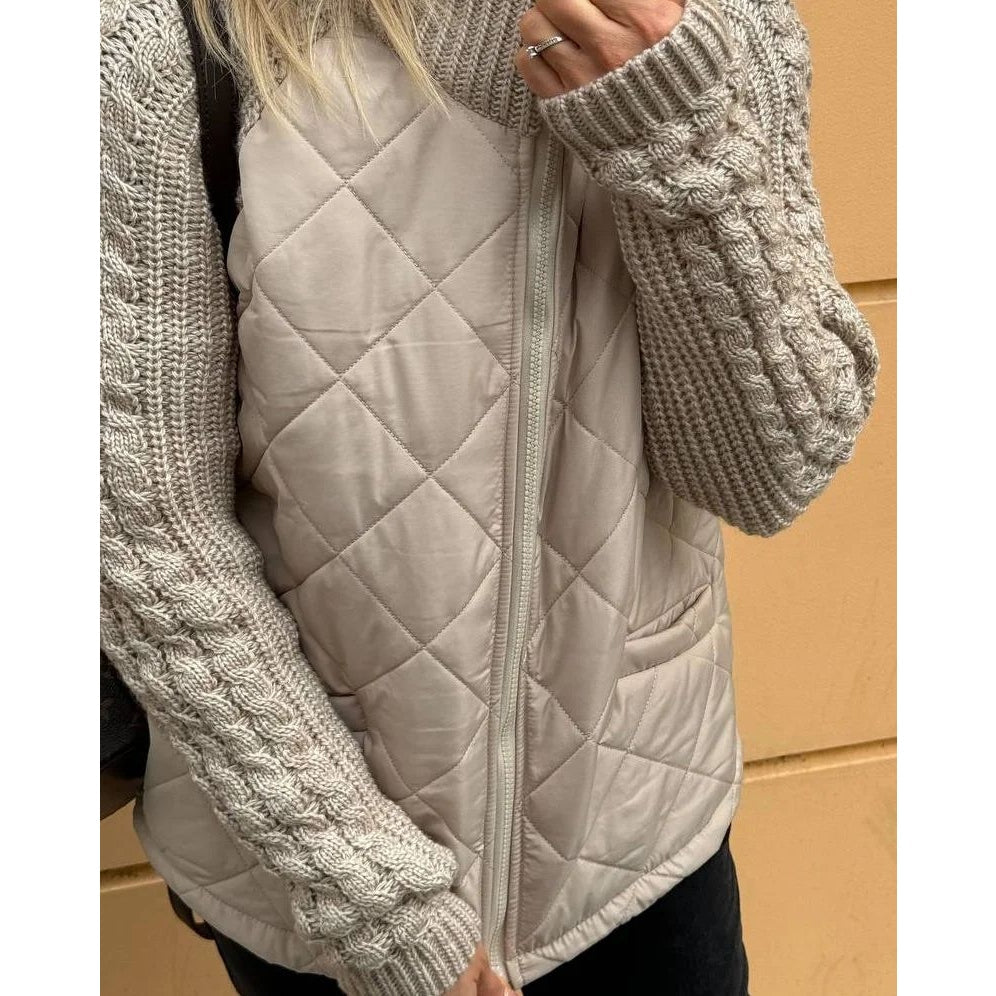 Vaiva™ | striukė su megztomis rankovėmis